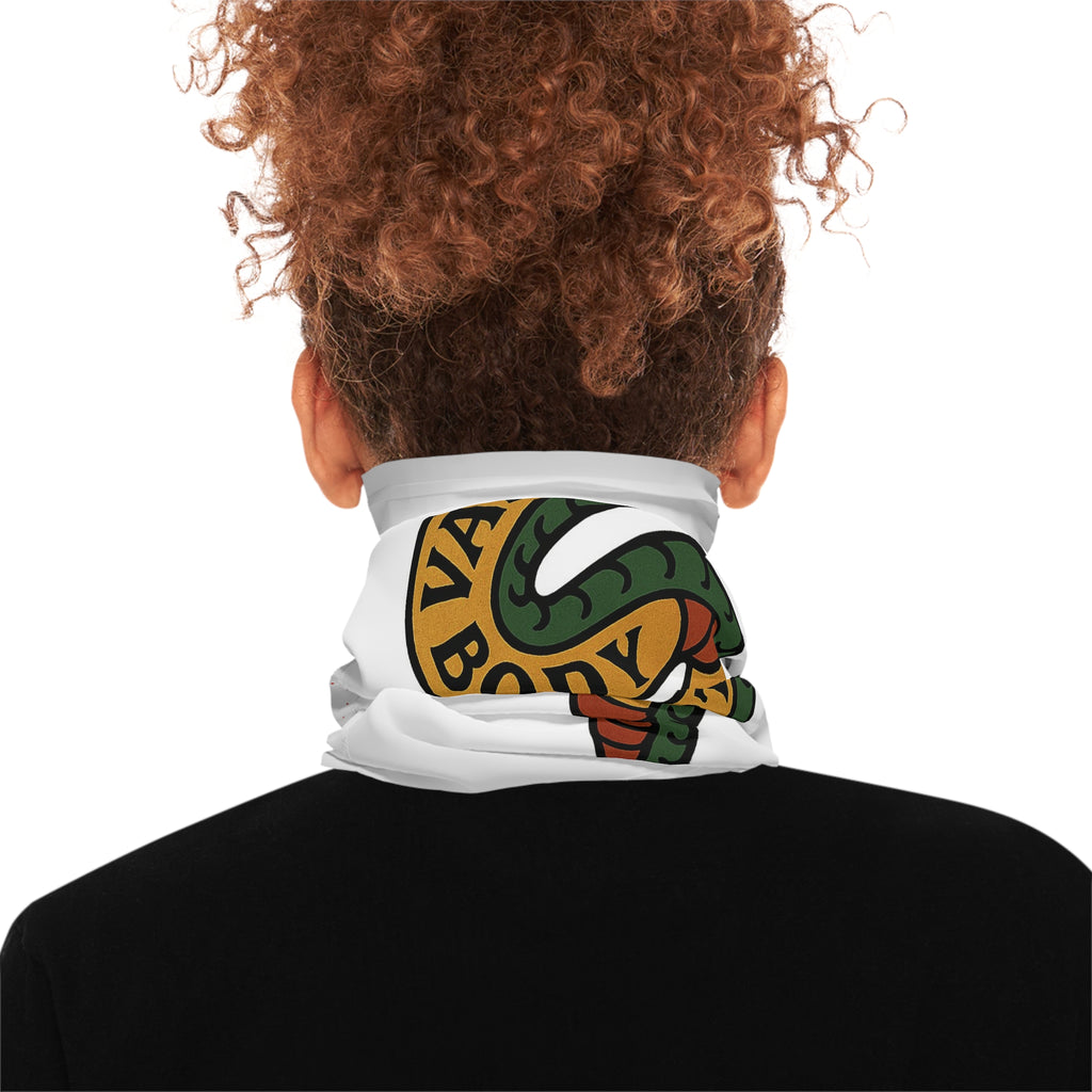 Vargas Neck Gaiter — Red Kanji & Vintage Snake Tattoo Designs