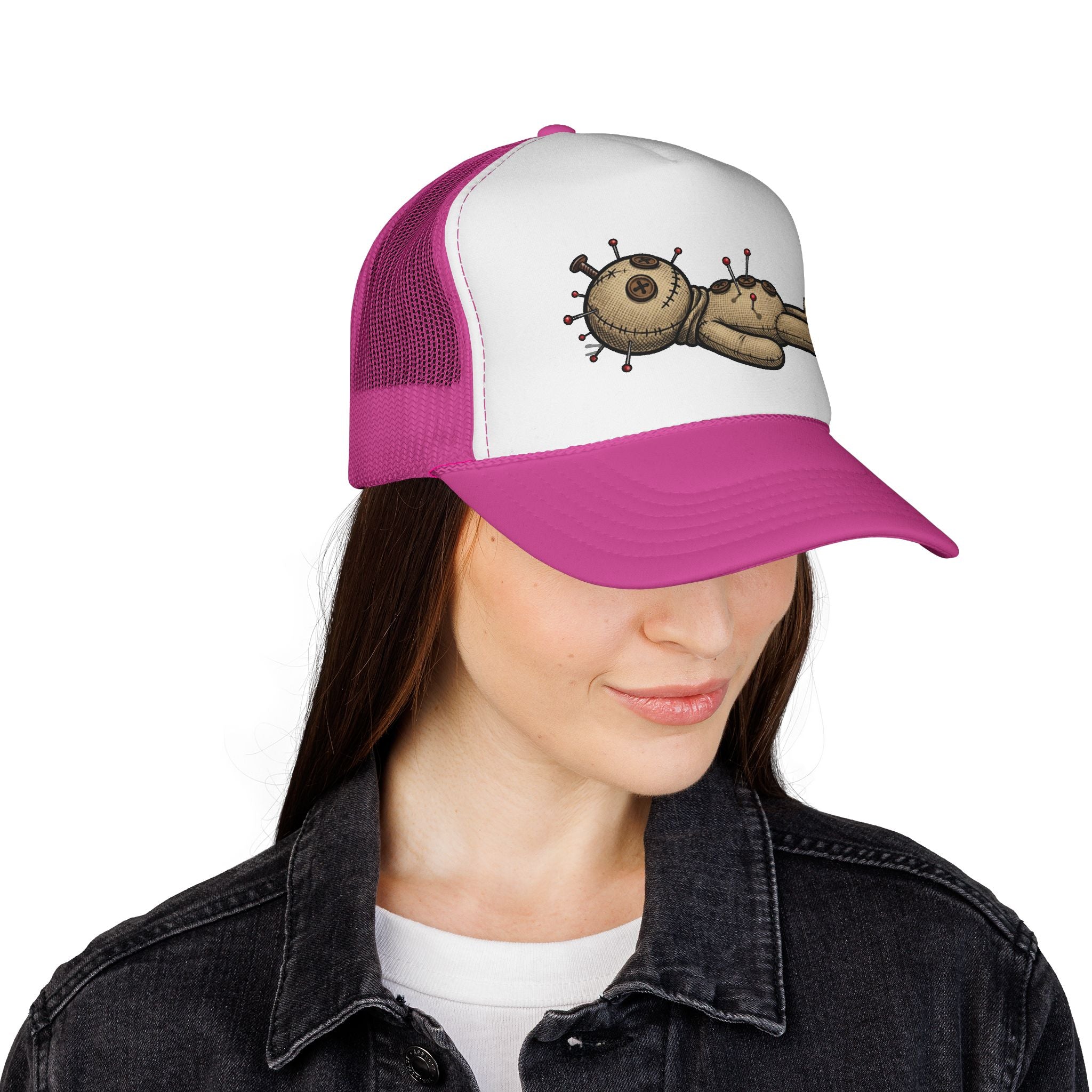 Trucker Cap — Voodoo Doll Patch Design