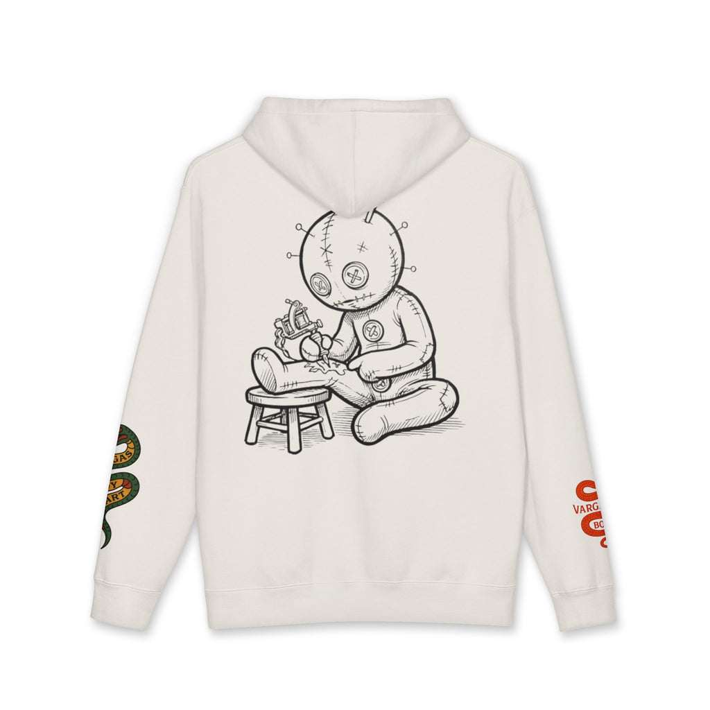 Voodoo Doll Craft Hoodie — Hand-Drawn Macabre Art Pullover