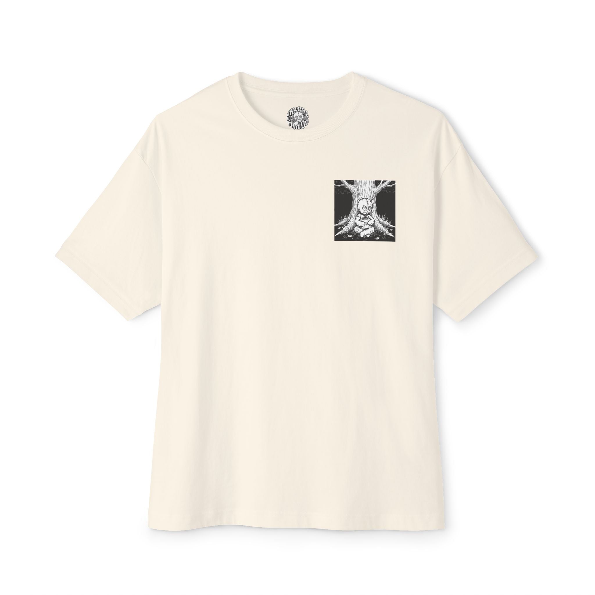 Vargas Boxy Tee — Hand-Drawn RagDoll Illustration Shirt