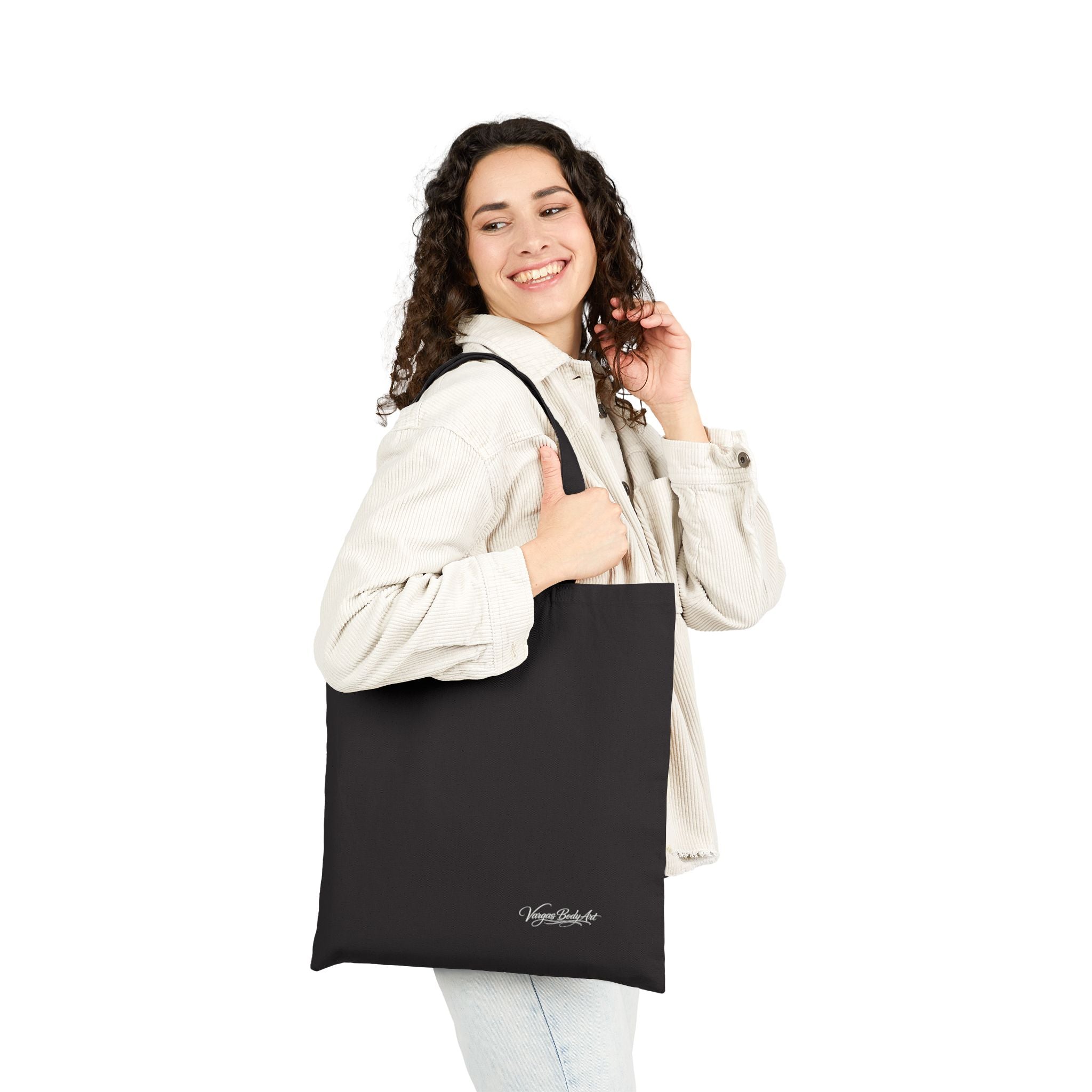 Canvas Tote Bag — Tattooing Voodoo Doll Illustration Eco Shopper