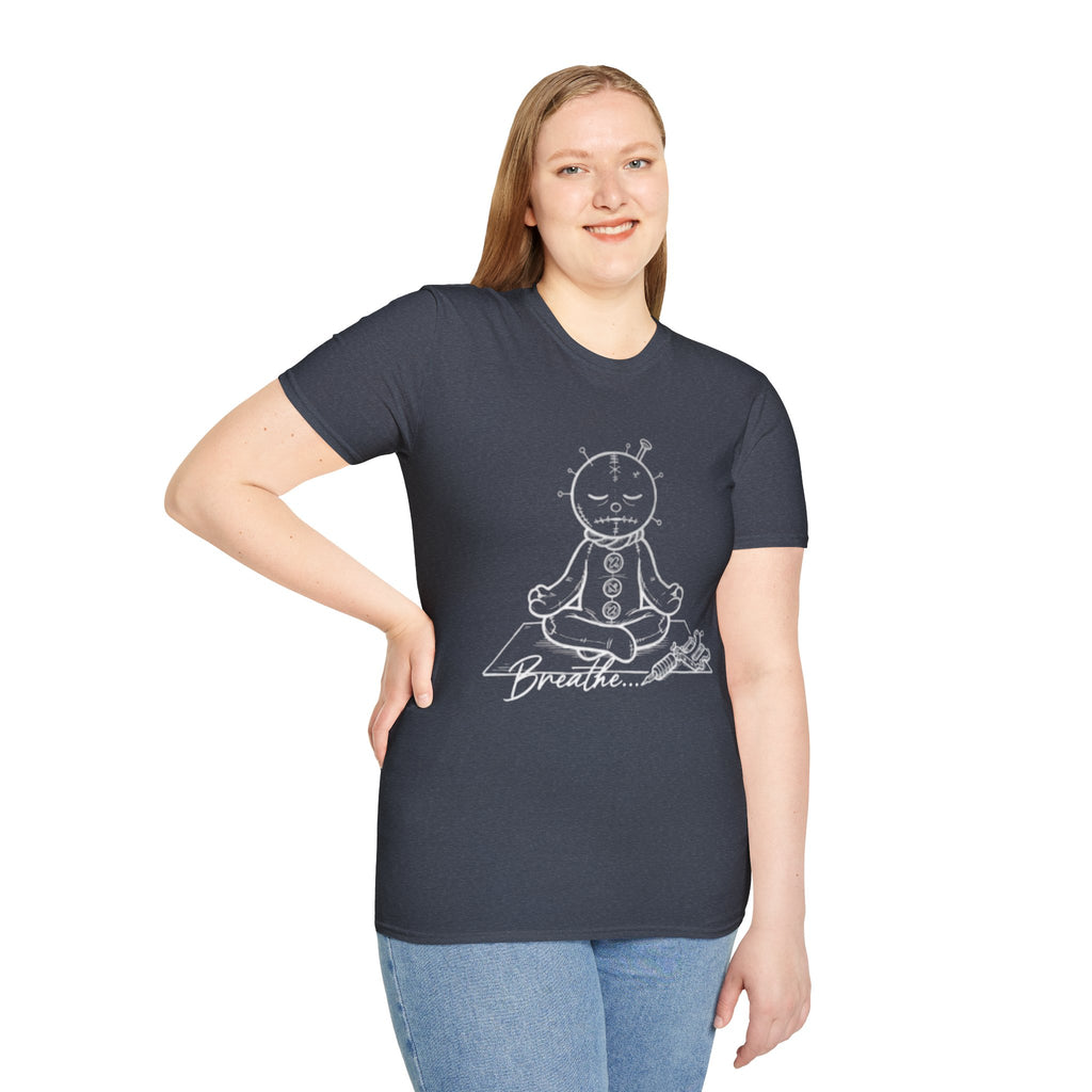 Meditating RagDoll T-Shirt — 'Breathe'  Yoga Tee