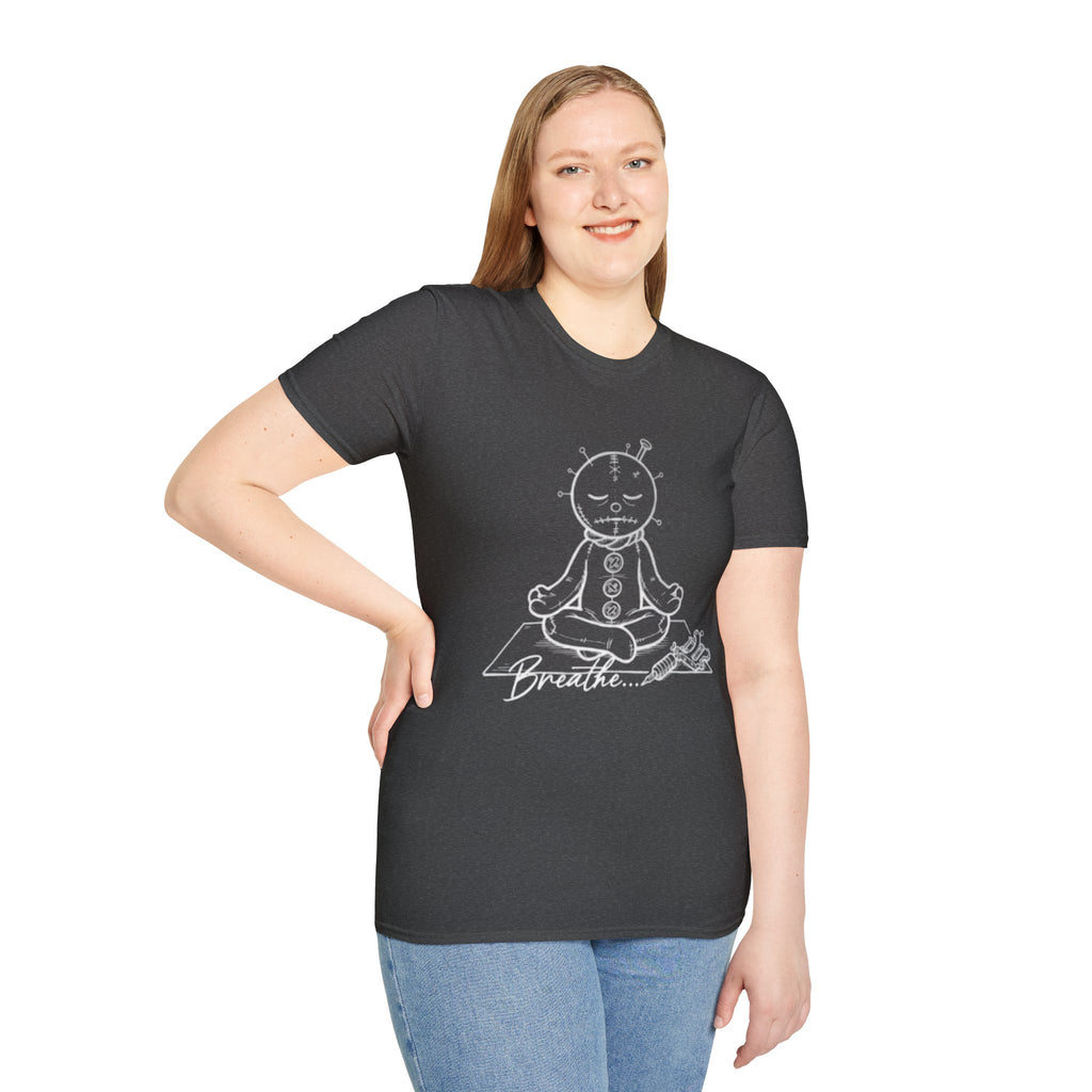 Meditating RagDoll T-Shirt — 'Breathe'  Yoga Tee