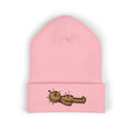 Voodoo Doll Embroidered Beanie – Cute Spooky Cuffed Hat