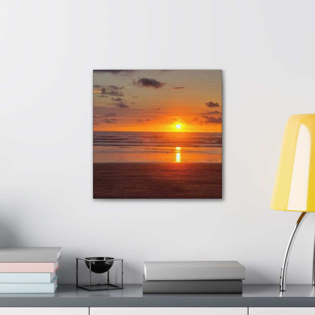 Sunset Beach Canvas Wall VargasArt — Stretched Canvas Print