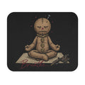 Voodoo Doll Meditating Mouse Pad | Breathe Yoga Office Desk Mat