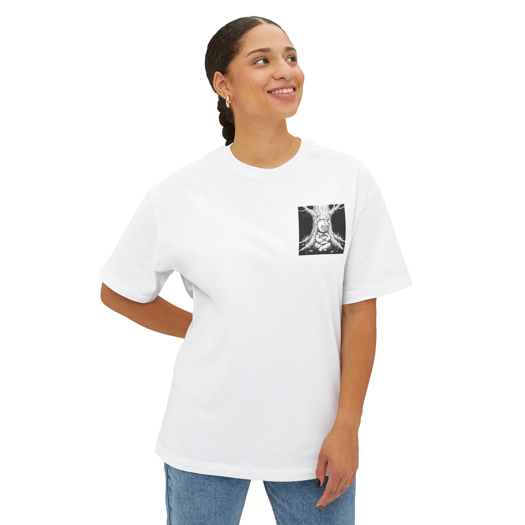Vargas Boxy Tee — Hand-Drawn RagDoll Illustration Shirt