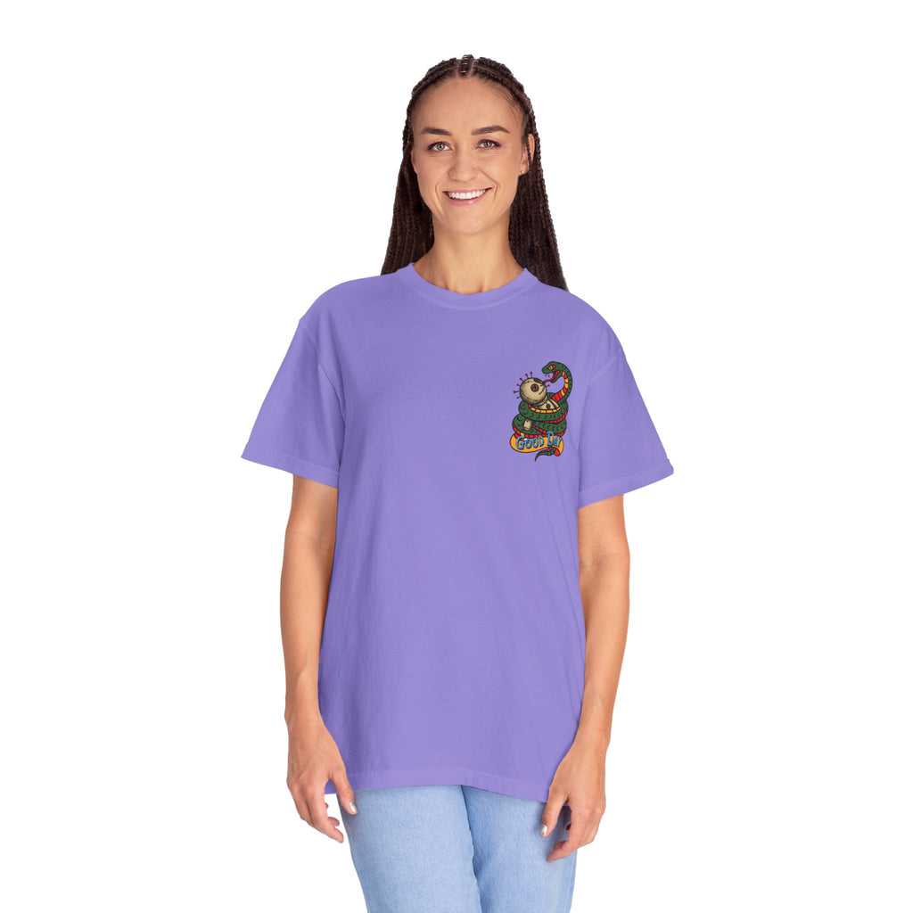 VargasT-Shirt — 'Good Day' Snake & Voodoo Doll Graphic Tee