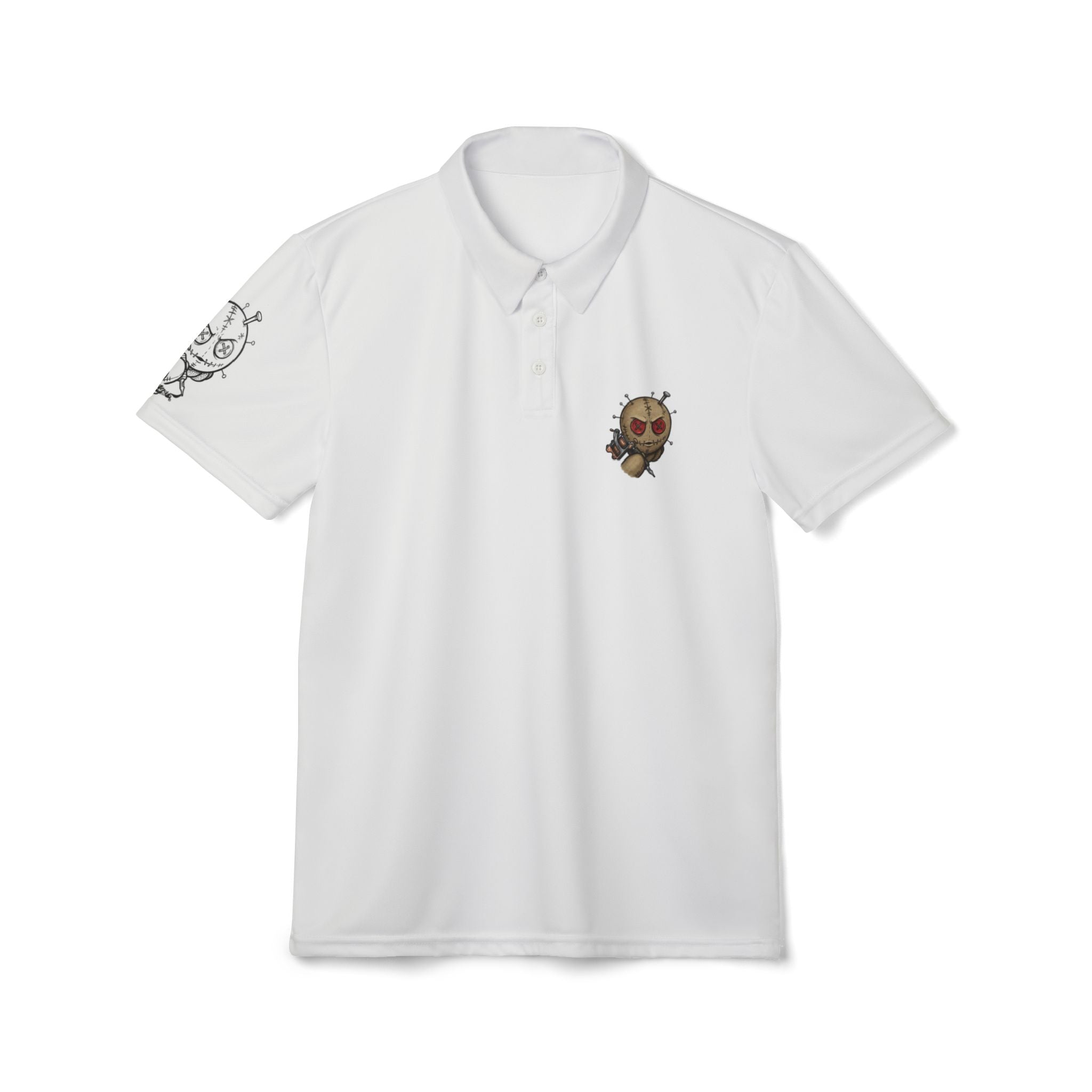 Embroidered Voodoo Doll Polo Shirt