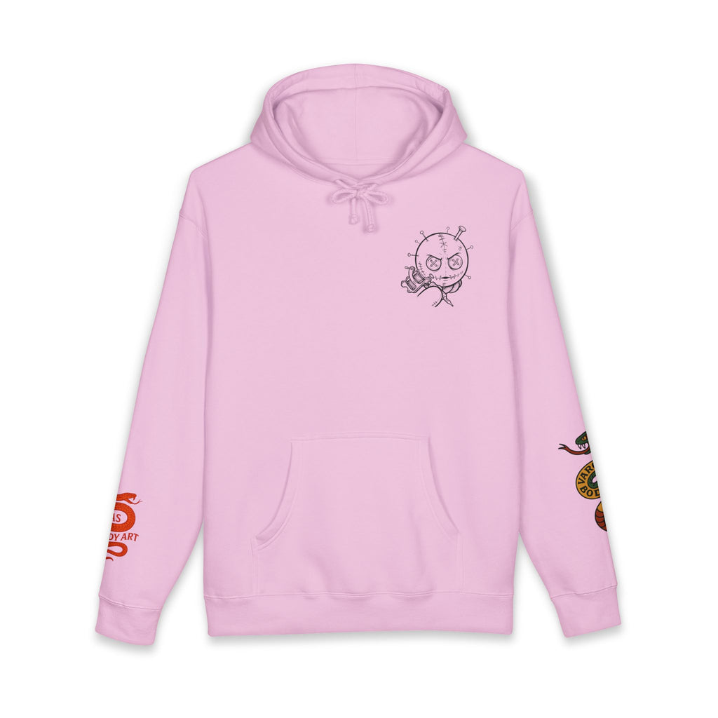 Voodoo Doll Craft Hoodie — Hand-Drawn Macabre Art Pullover