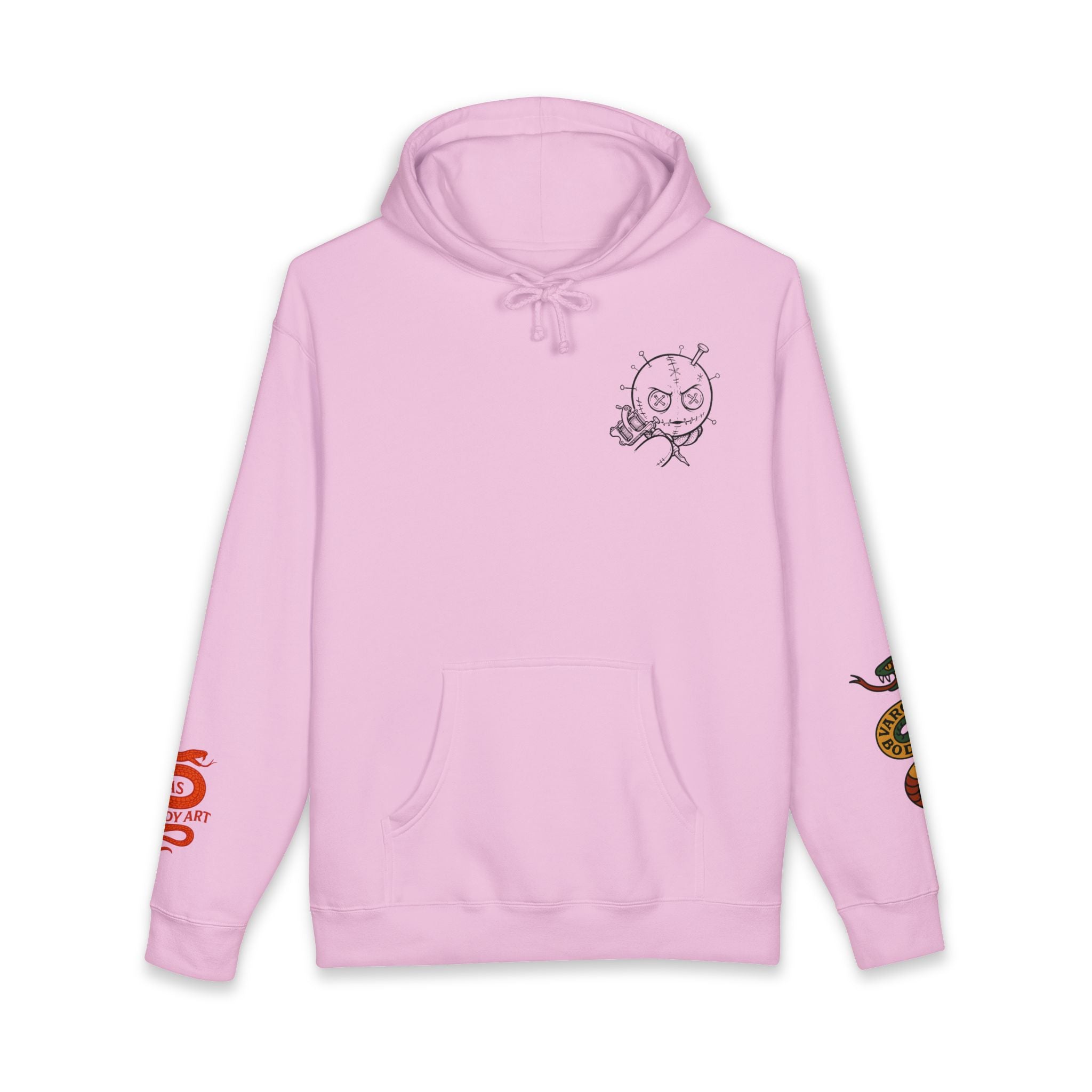 Voodoo Doll Craft Hoodie — Hand-Drawn Macabre Art Pullover