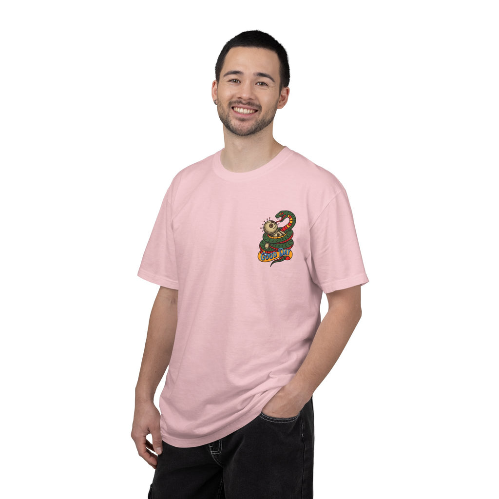 VargasT-Shirt — 'Good Day' Snake & Voodoo Doll Graphic Tee
