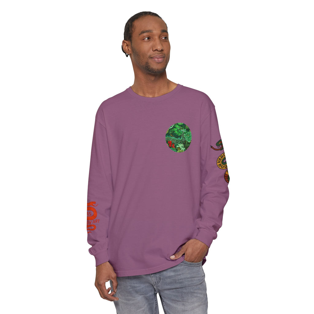Vargas Dragon Garden Long Sleeve T‑Shirt