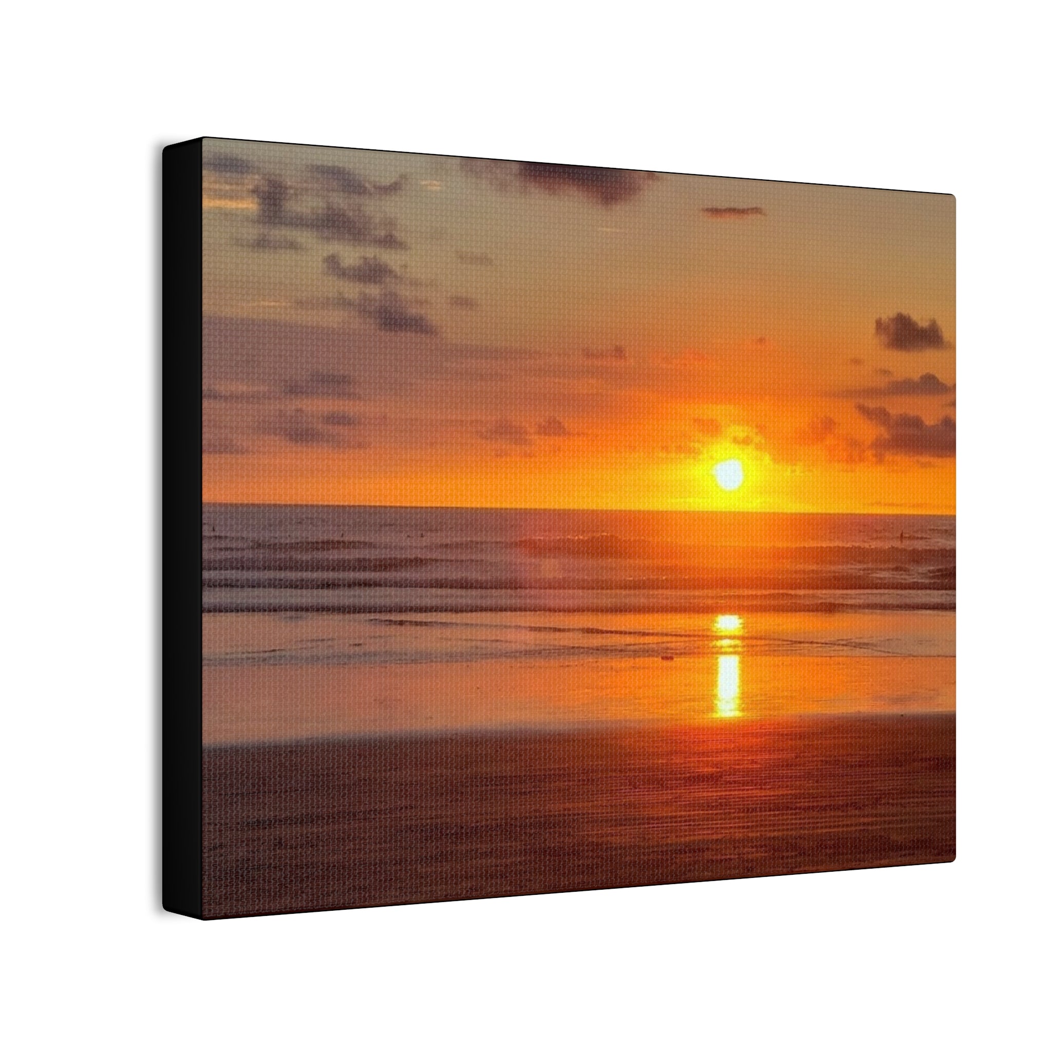 Sunset Beach Canvas Wall VargasArt — Stretched Canvas Print
