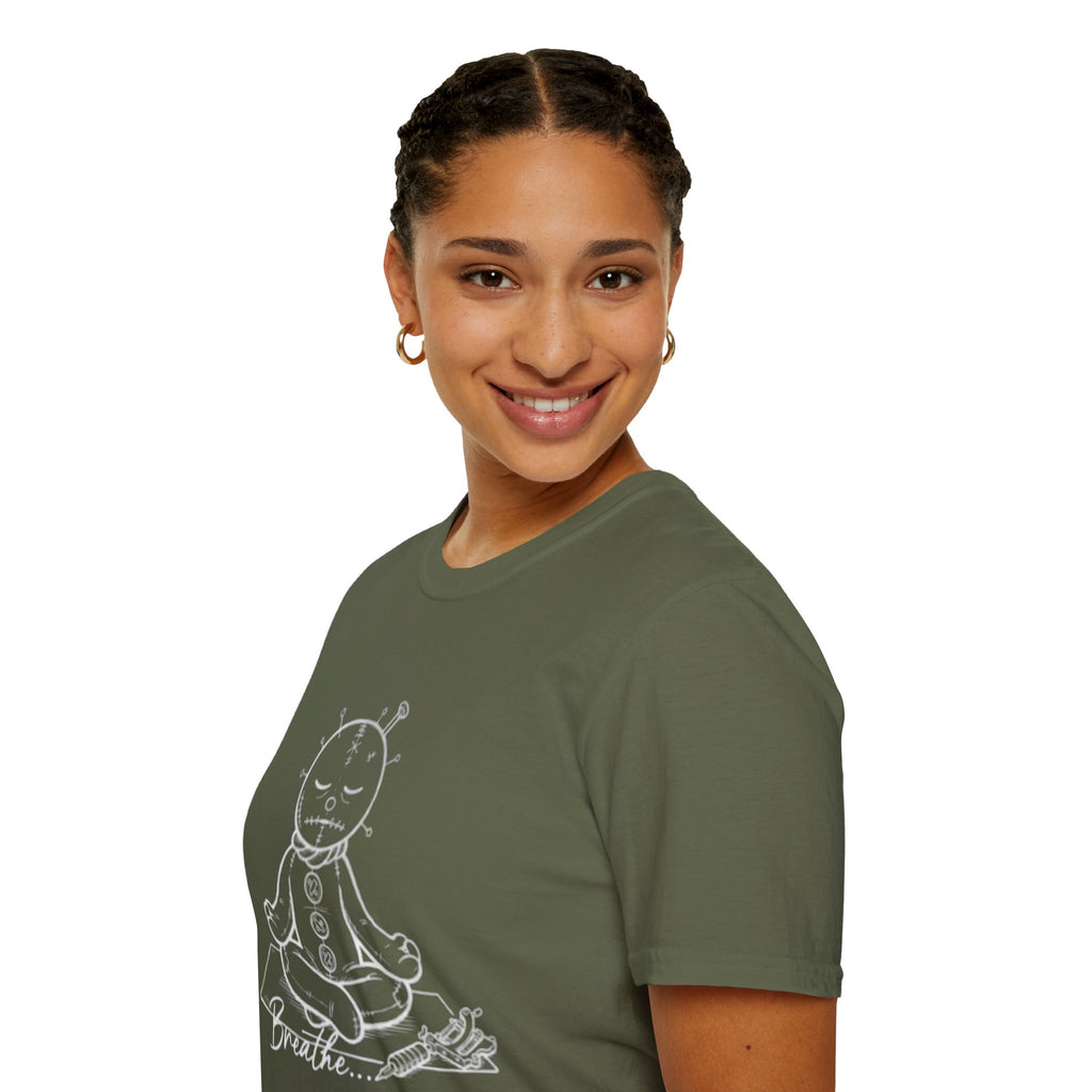 Meditating RagDoll T-Shirt — 'Breathe'  Yoga Tee
