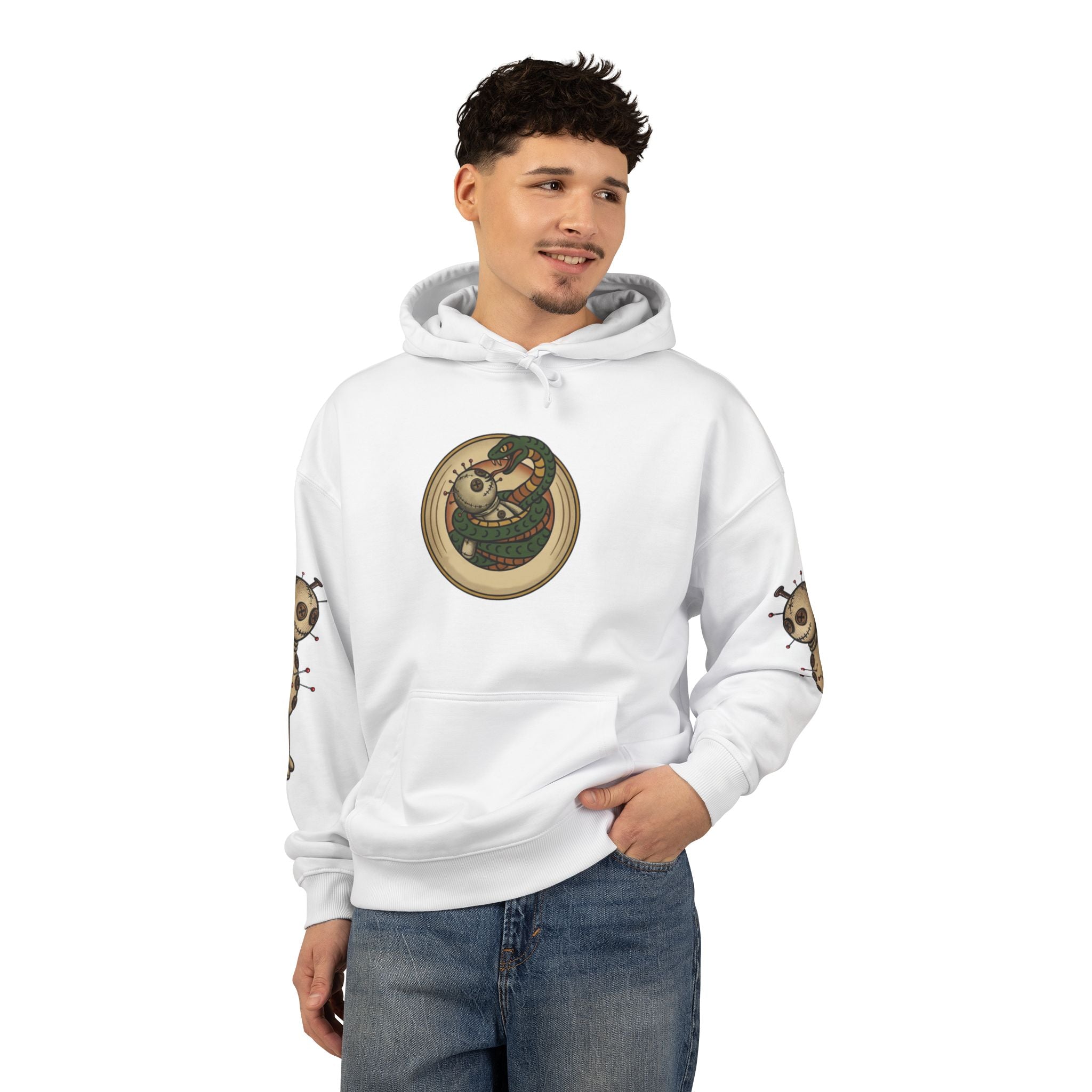 Tiger VooDoo Doll — Vintage vargas©Tattoo Graphic Organic Relaxed Hoodie