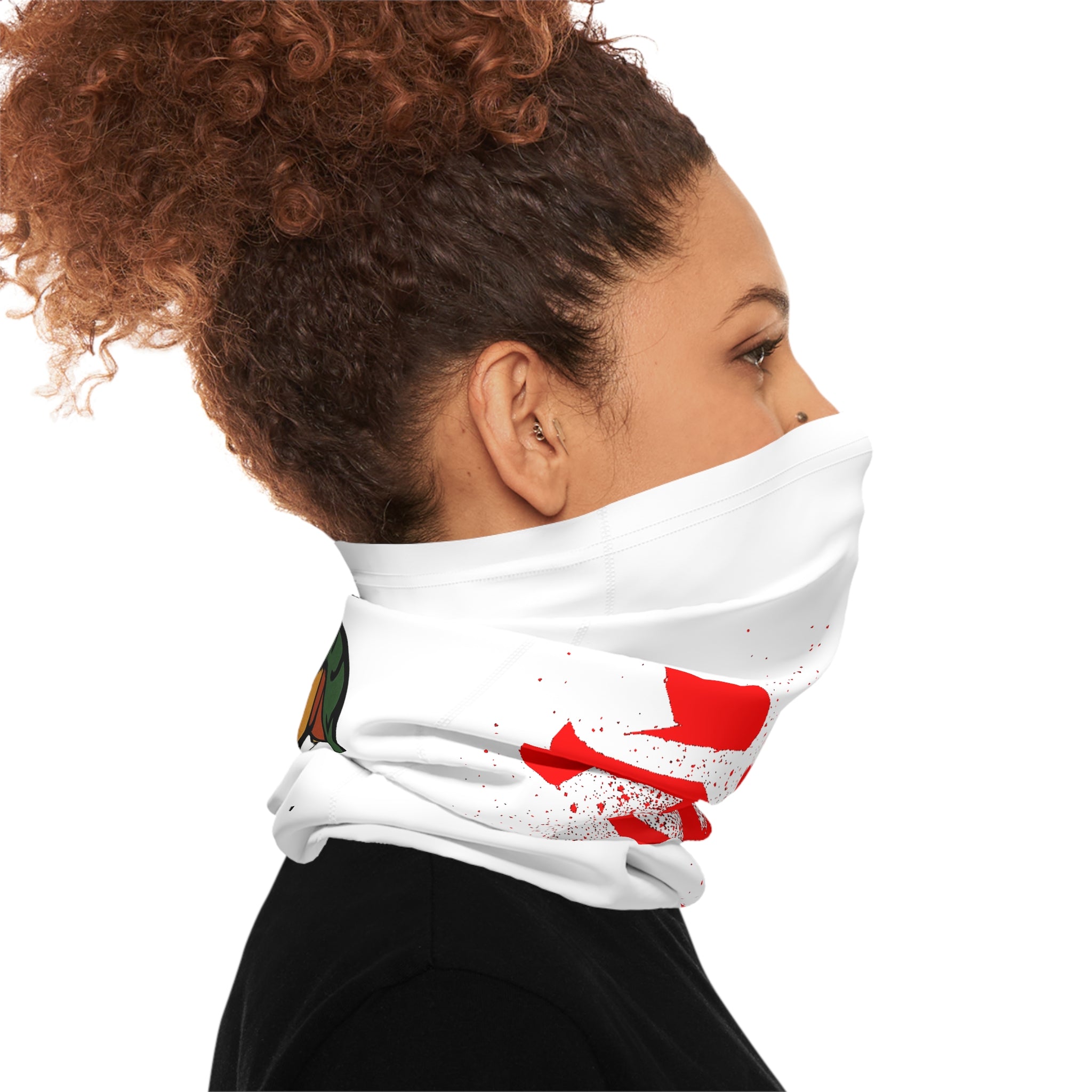 Vargas Neck Gaiter — Red Kanji & Vintage Snake Tattoo Designs