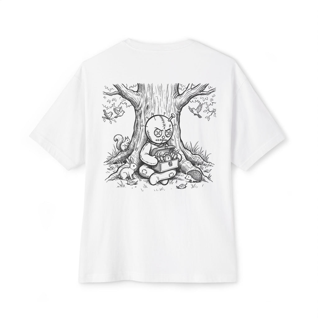 Vargas Boxy Tee — Hand-Drawn RagDoll Illustration Shirt