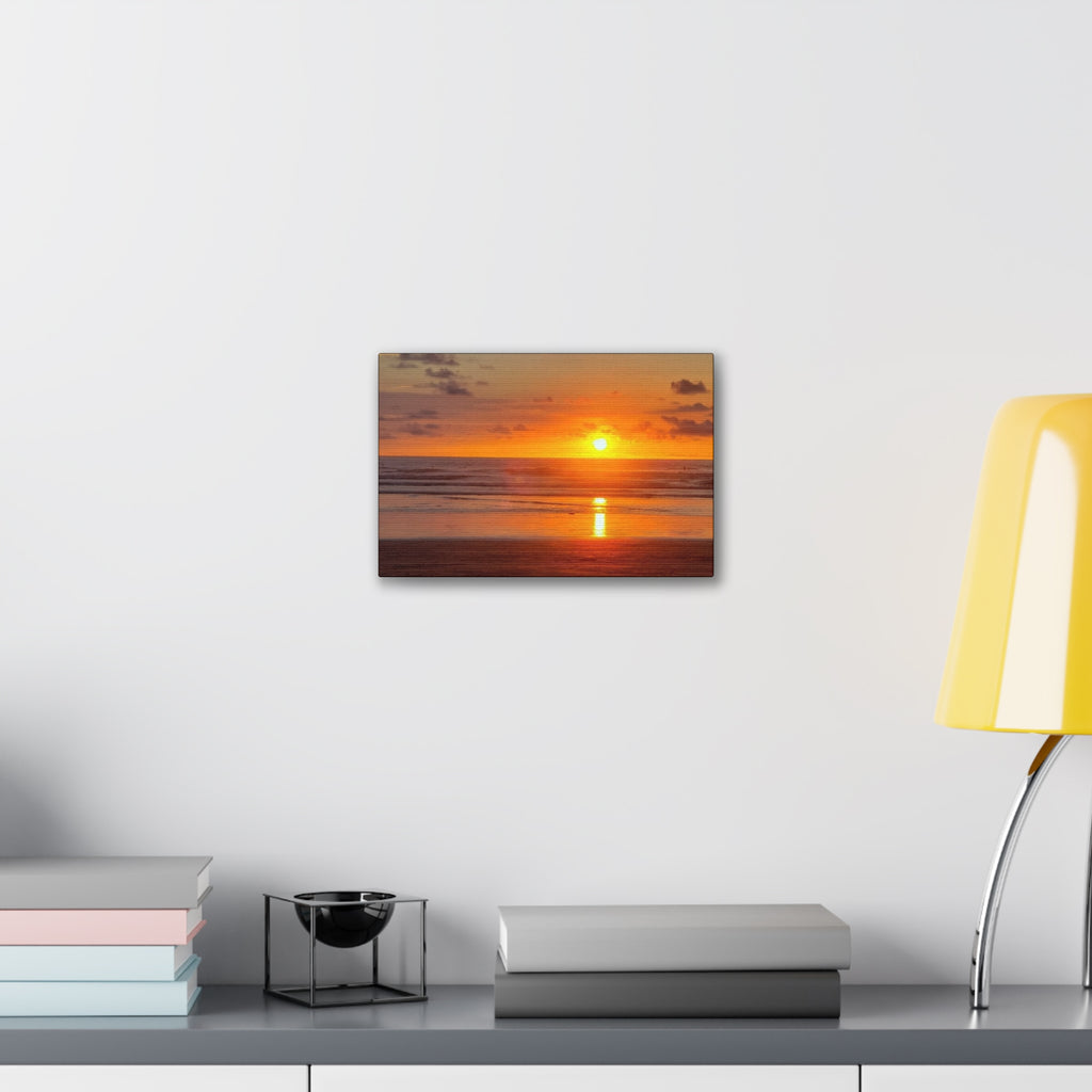 Sunset Beach Canvas Wall VargasArt — Stretched Canvas Print