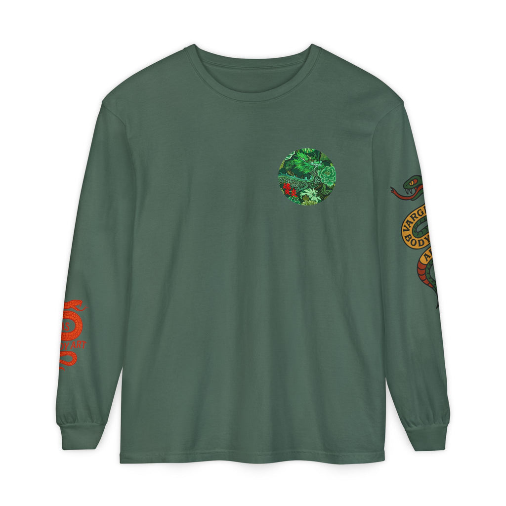 Vargas Dragon Garden Long Sleeve T‑Shirt