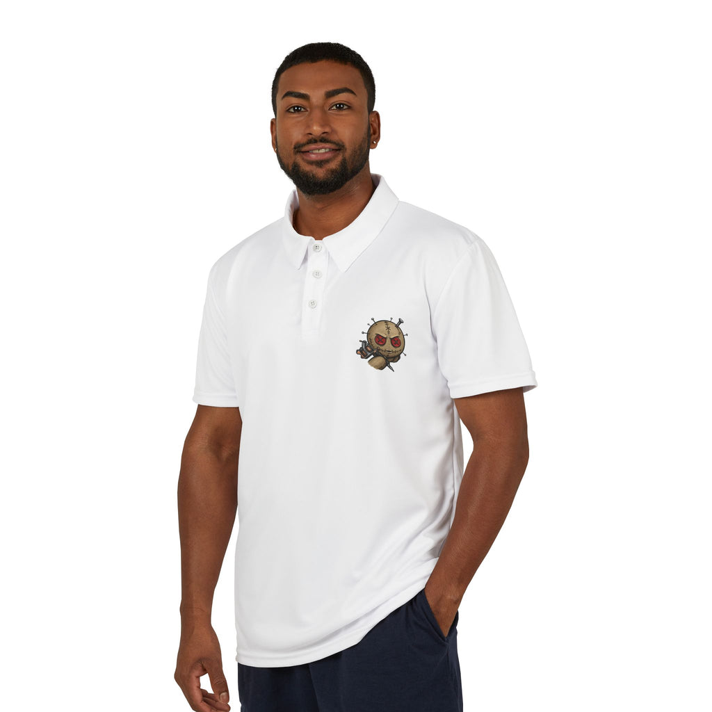 Embroidered Voodoo Doll Polo Shirt