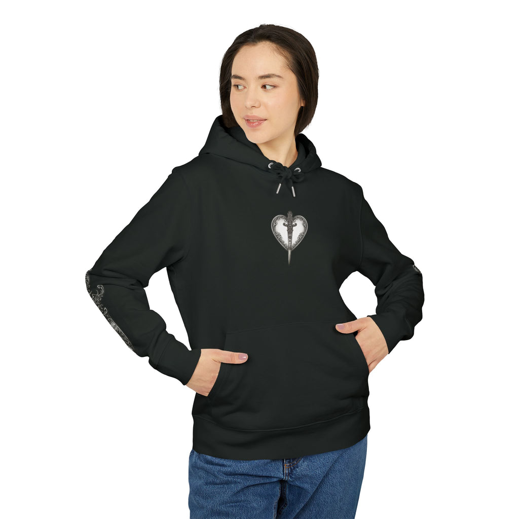 Dagger Graphic Hoodie — Ornate  Sleeve Print