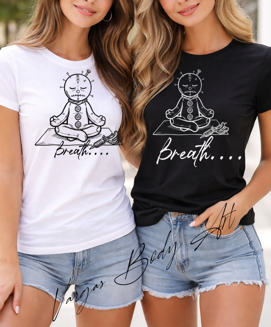 Meditating Vargas Voodoo Doll "Breathe" T-Shirt